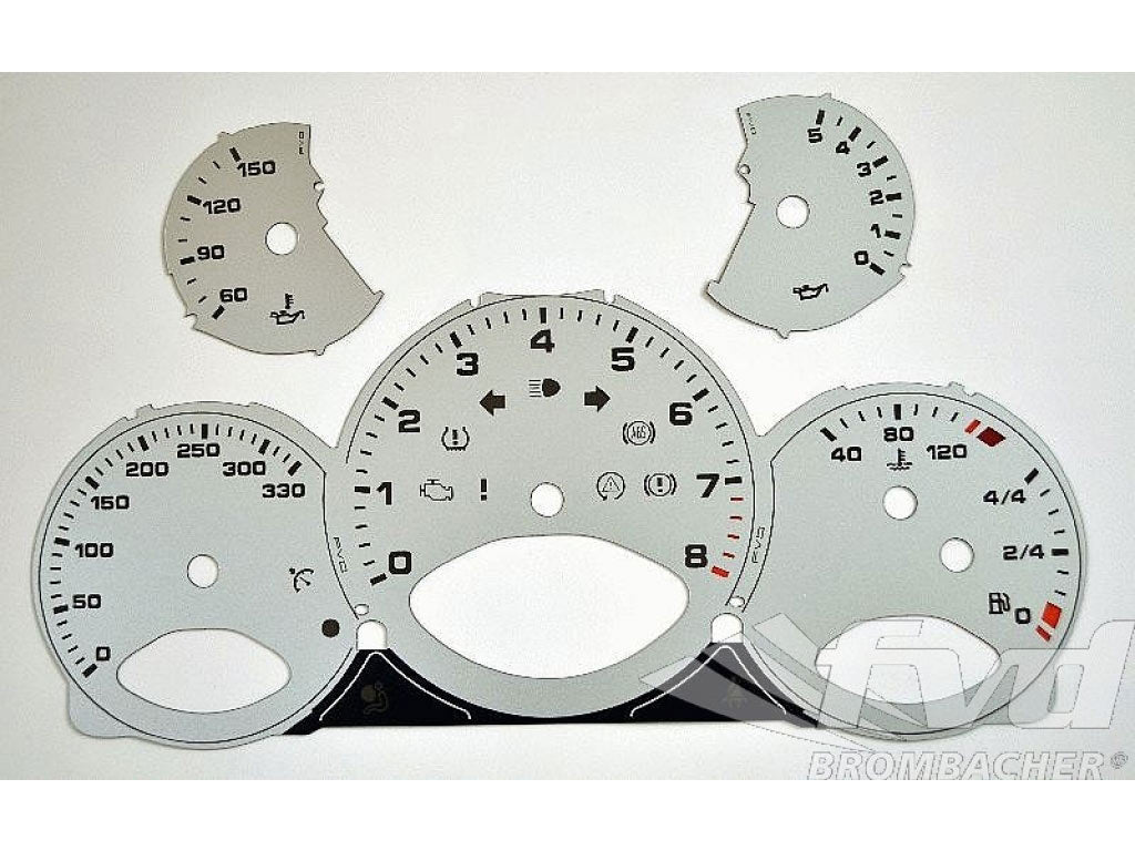 Gauge Faces silver 997 Km/h, Shifter
