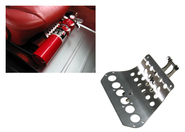 Rennline boxster Fire Extinguisher Mount, SILVER