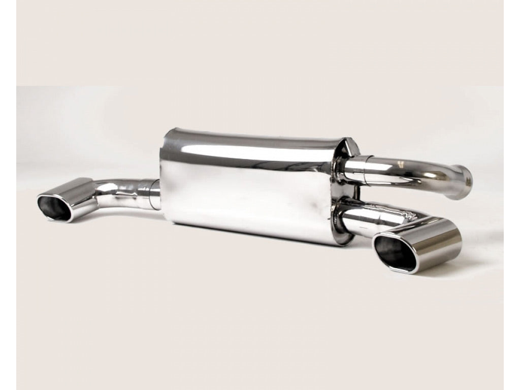 B&B Exhaust Turbo Muffler with Wastegate Pipe and 3inch Oval Tips