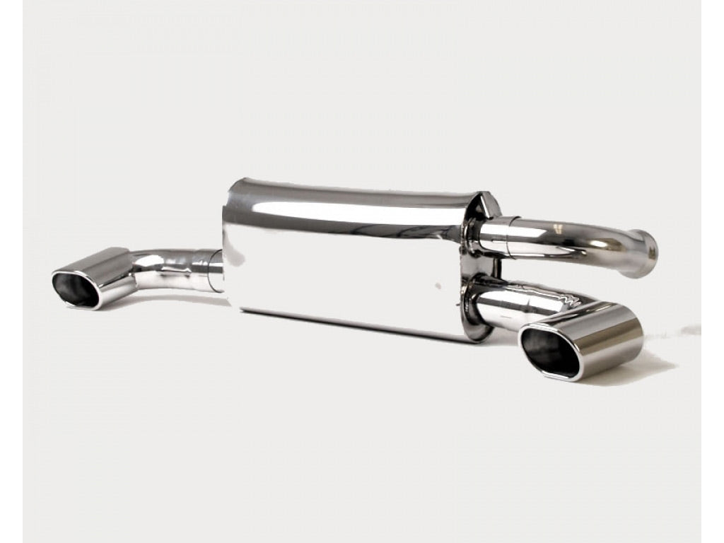 B&B Exhaust Muffler for B&B Twin Outlet Header with 4.5inch Oval Tips