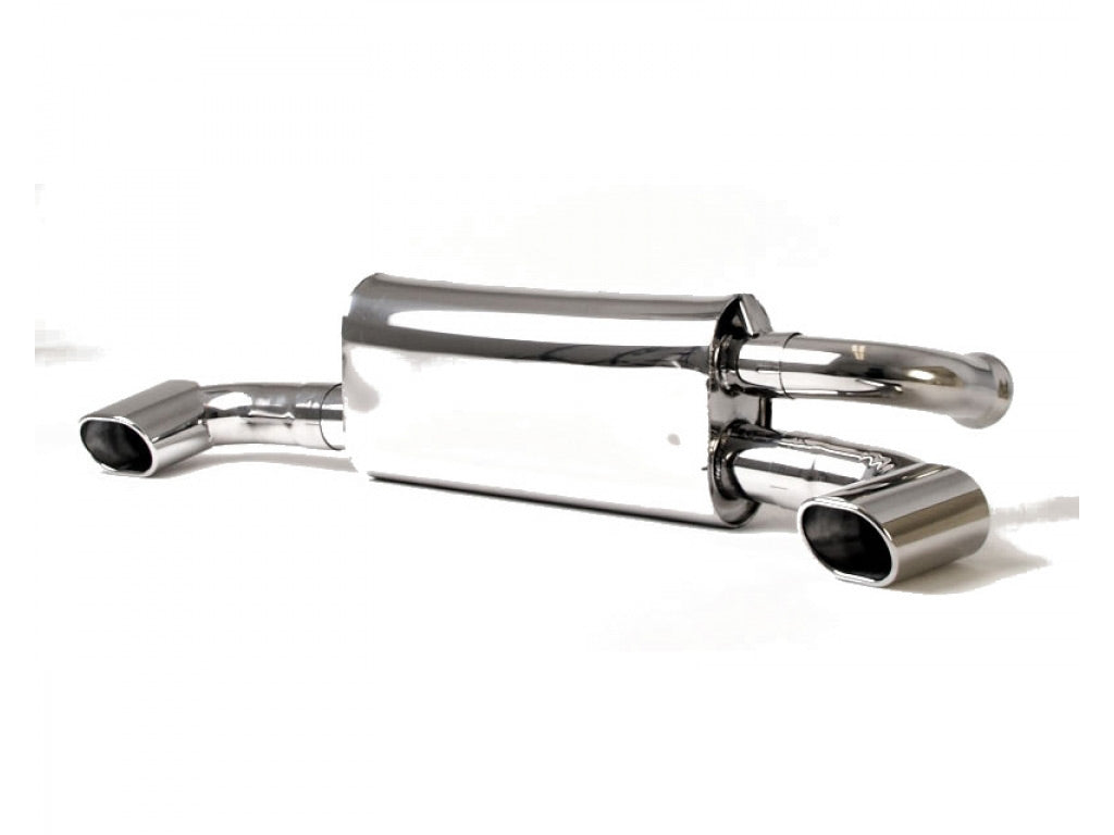 B&B Exhaust Race Muffler with 3inch Cut Edge Oval Tips