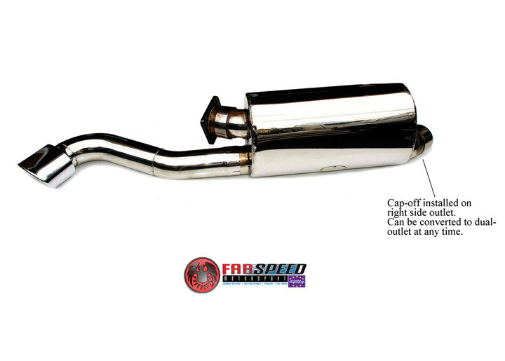 Fabspeed Maxflo Performance Exhaust System for 930 911 Turbo 1975-89, Single exit