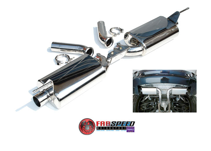 Fabspeed Cayenne S Maxflo Performance Exhaust System, polished chrome tips