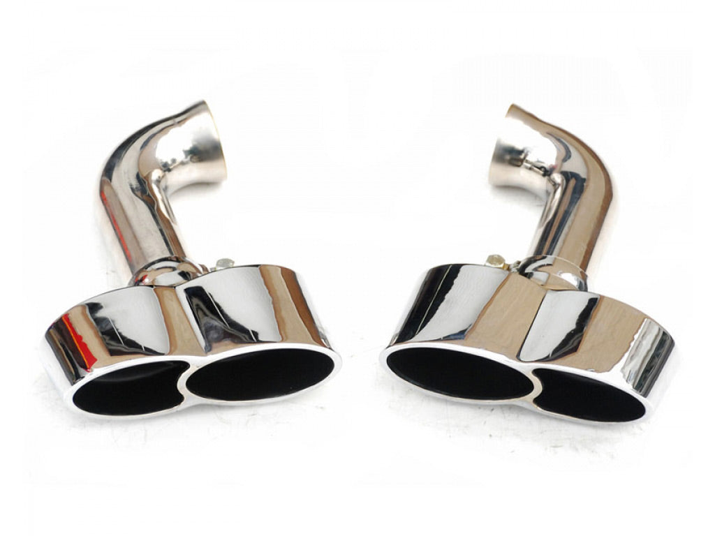 Fabspeed Deluxe X50 Style Tips|Polished Chrome for OEM Exhaust