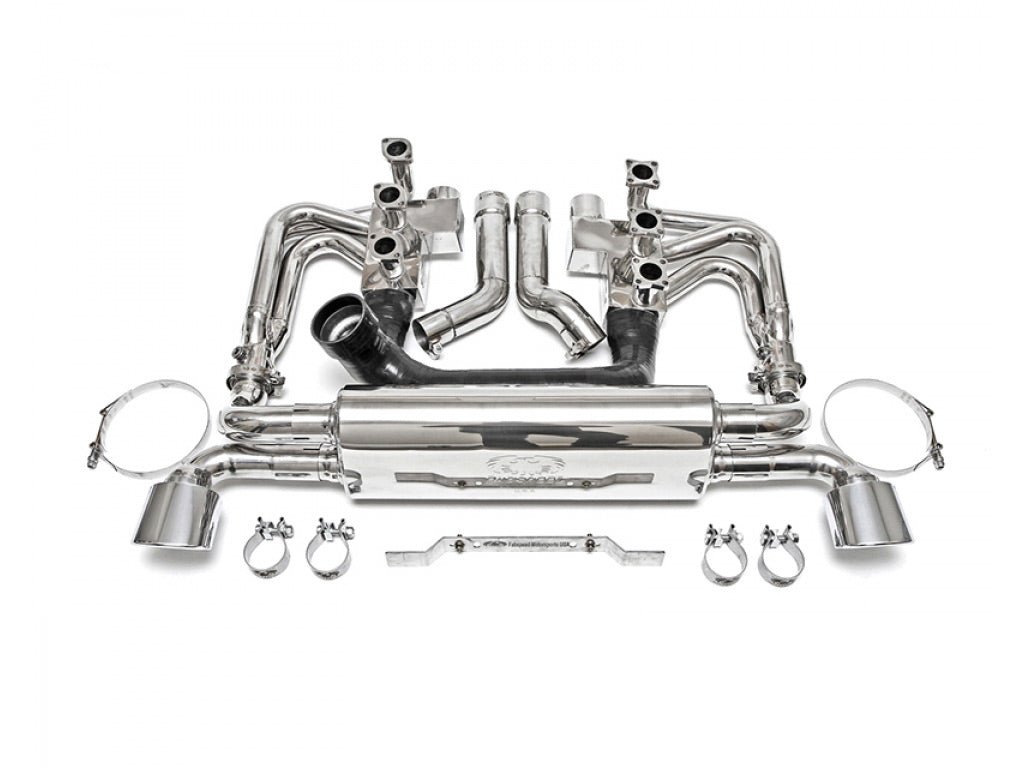 Fabspeed RSR Header Muffler Kit without Heat with Competition Muffler Outlets and Sport Cats
