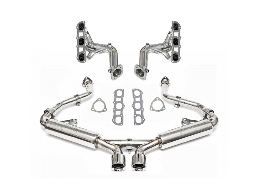 Fabspeed Race Performance Package with Tips|Polished Chrome