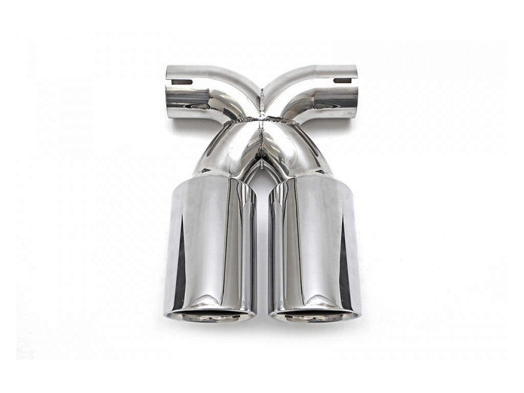 Fabspeed Deluxe Dual Style Tips|Polished Chrome for OEM Exhaust Only