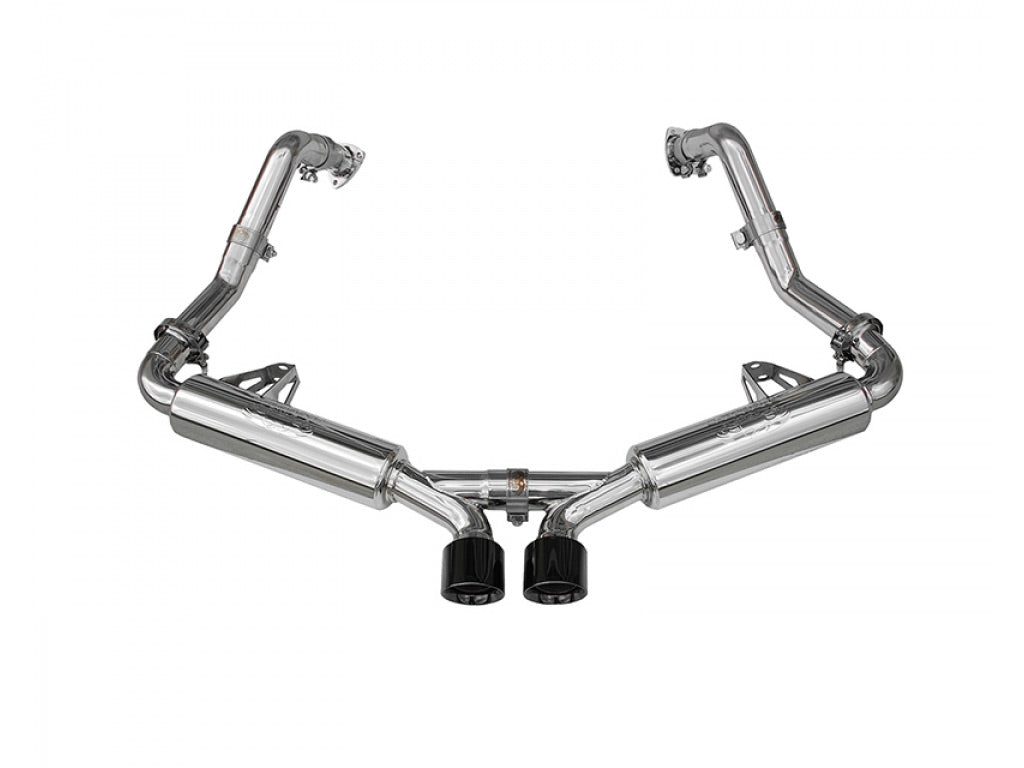 Fabspeed Race Exhaust System with Tips|Black Chrome