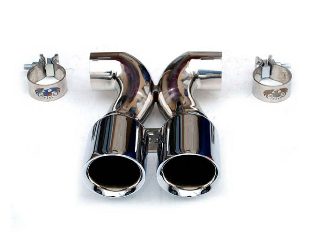 Fabspeed Deluxe Dual Style Tips|Polished Chrome for OEM Exhaust Only