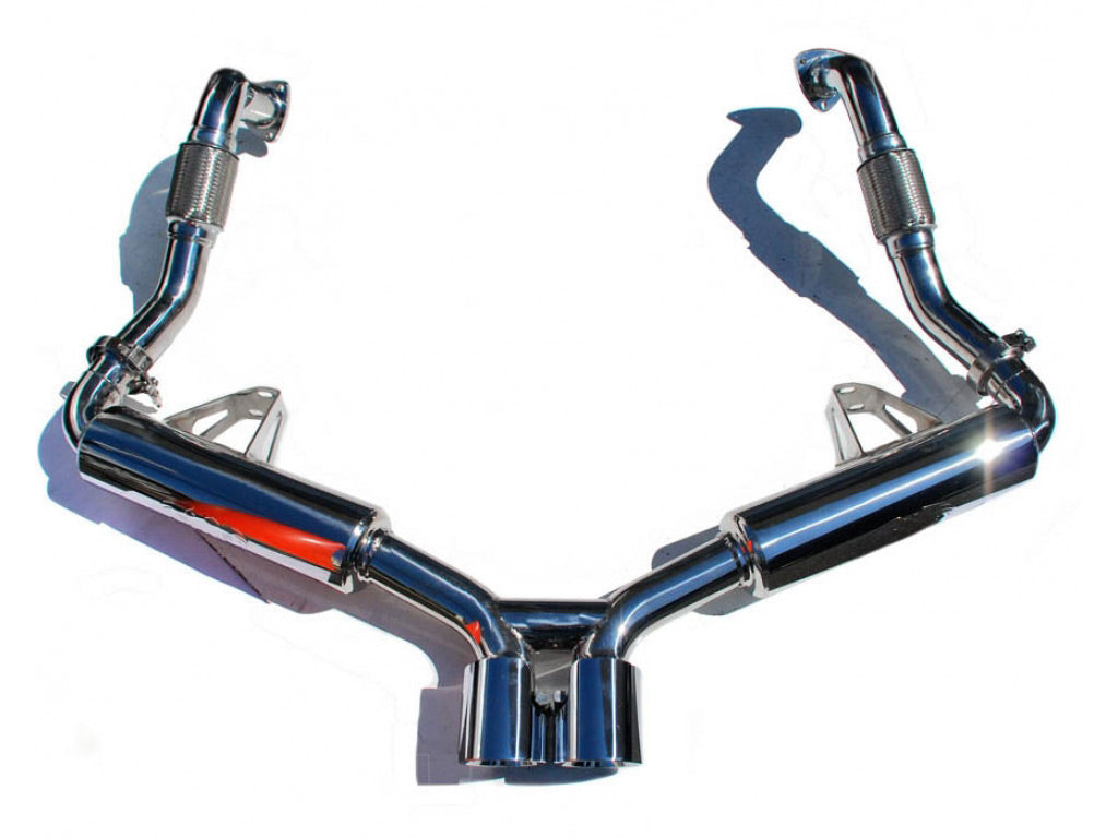 Fabspeed Race Exhaust System with Tips|Polished Chrome