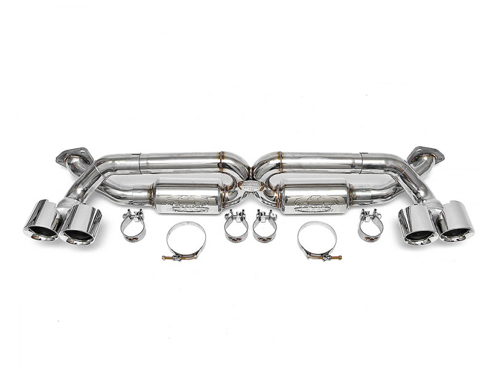 Fabspeed X-Pipe Exhaust System with Tips|Black Chrome