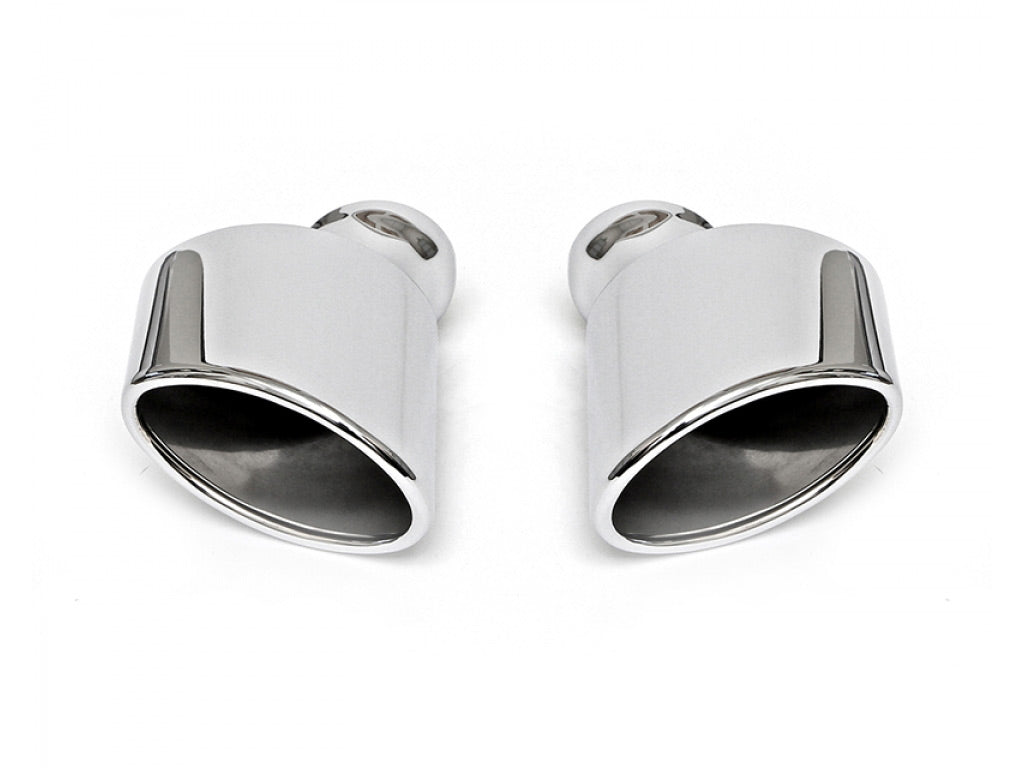 Fabspeed Deluxe Oval Style Tips with Tips|Polished Chrome