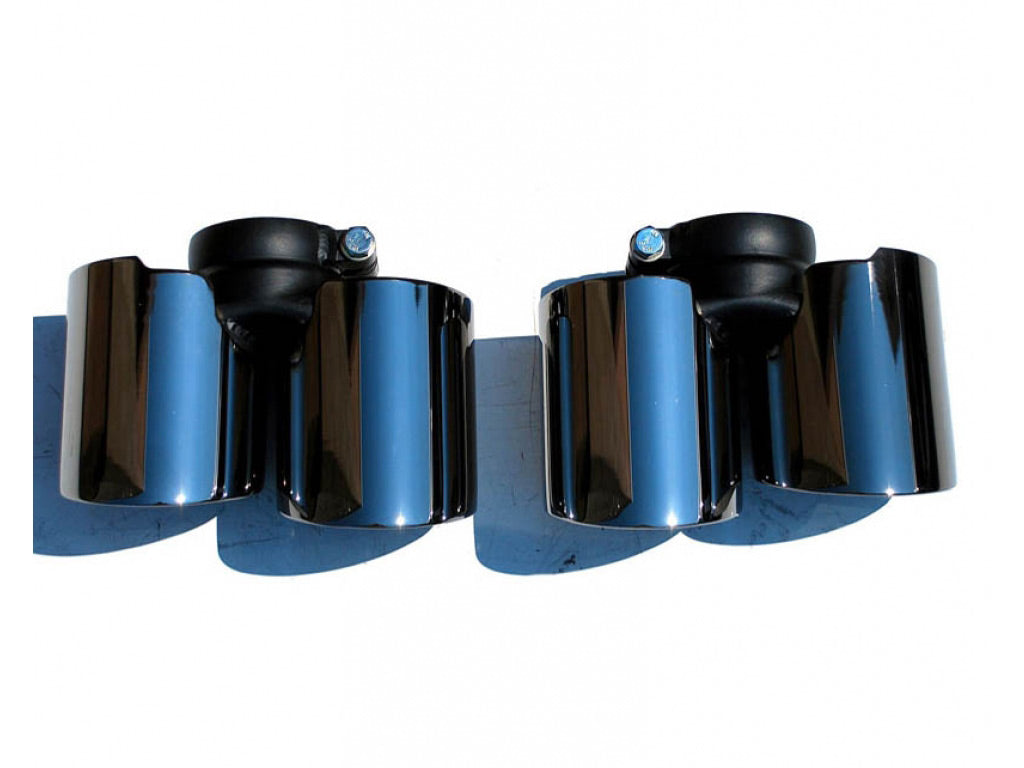 Fabspeed Deluxe Quad Style Tips|Black Chrome *NO LONGER AVAILABLE*