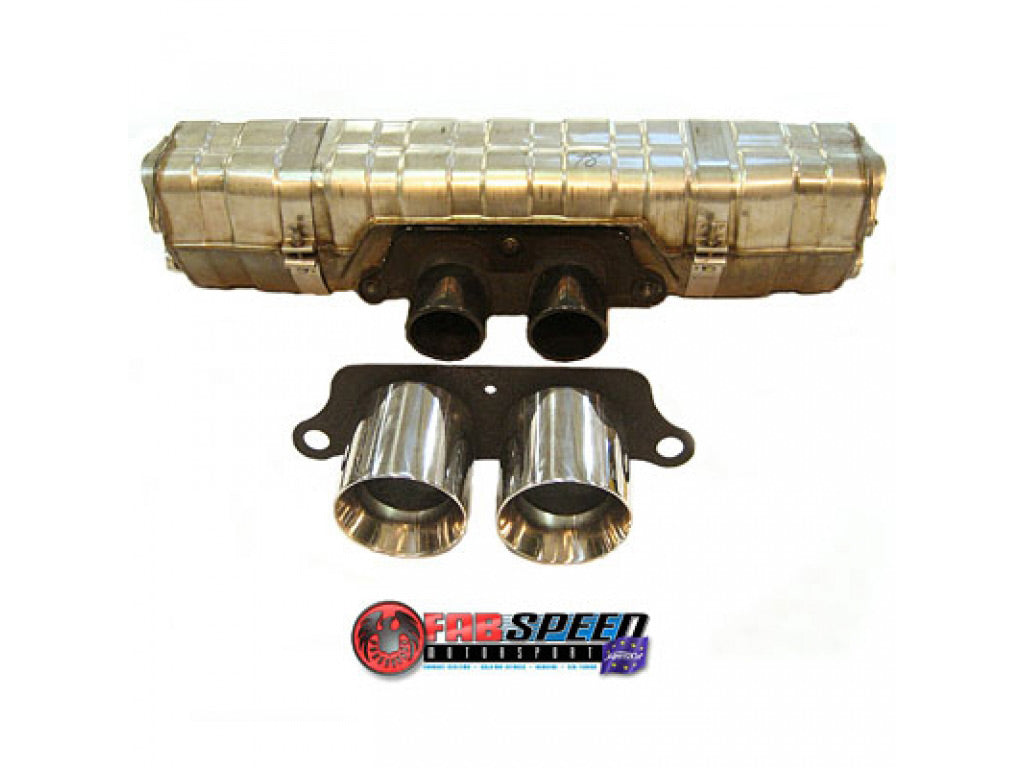 Fabspeed Deluxe Dual Style Tips|Black Chrome Replacement Tips