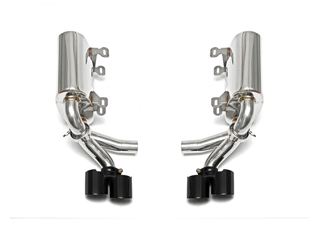Fabspeed Maxflo Performance Exhaust System with Tips|Black Chrome Carrera S