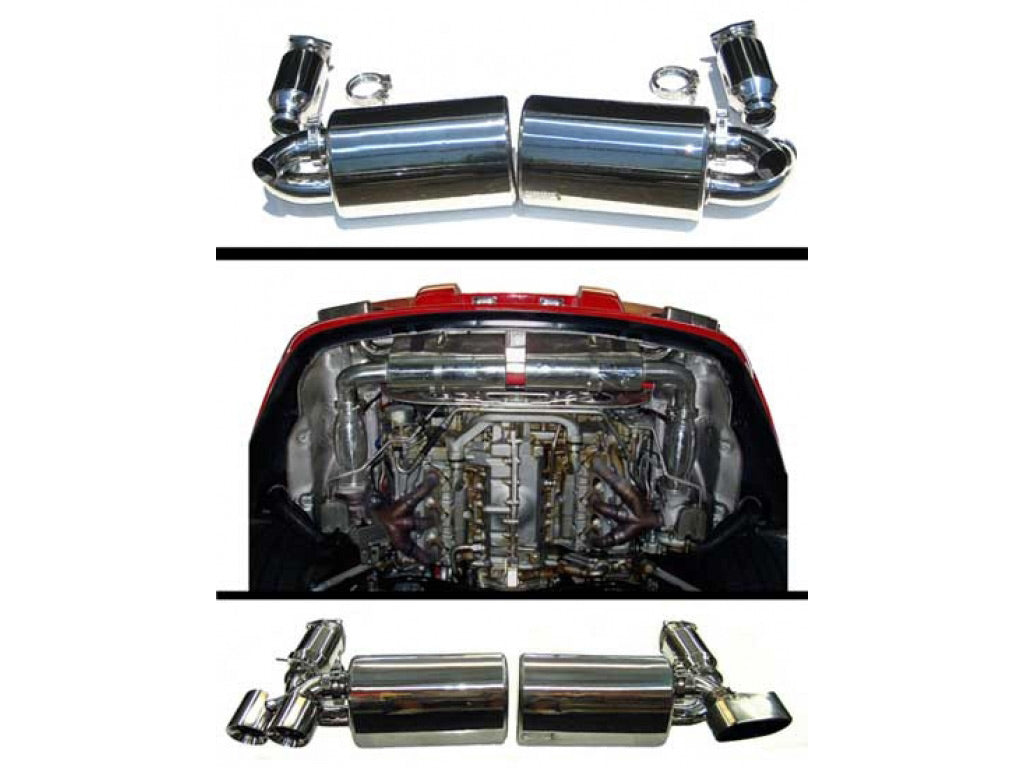 Fabspeed Maxflo Performance Exhaust System with Sport Cats and Tips|Polished Chrome Coupe|Manual