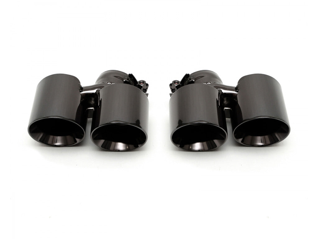 Fabspeed Deluxe Quad Style Tips|Black Chrome