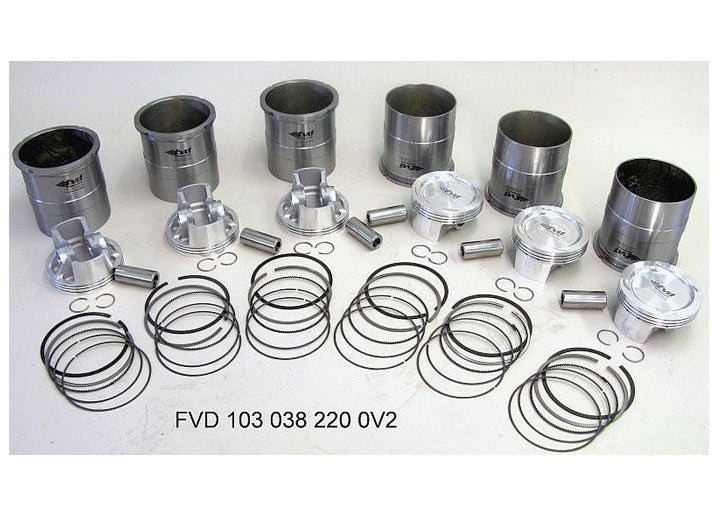 Turbo 3.8L Pistons &Cylinders (set 6pc.  102mm) 9,4:1