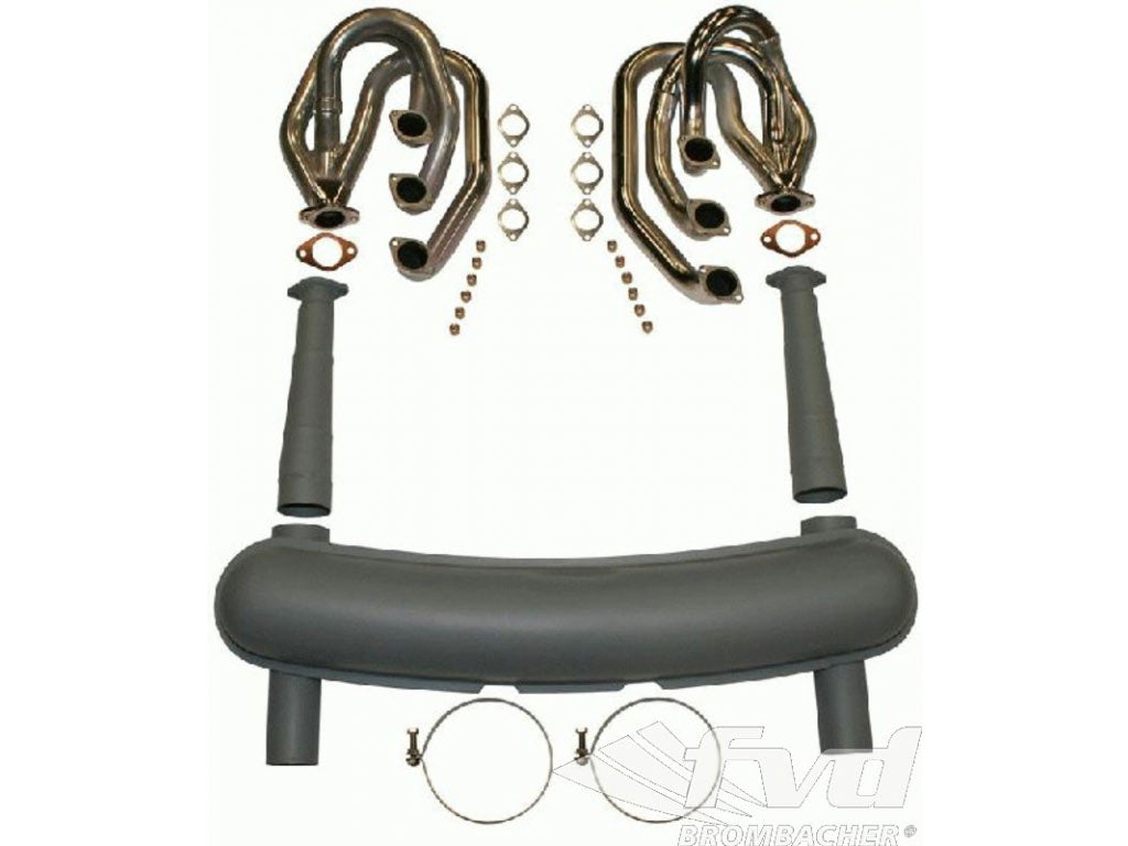Race Exhaust System 911 64-73 (without catalytics) 2 x In, 2 x Out 70mm Export