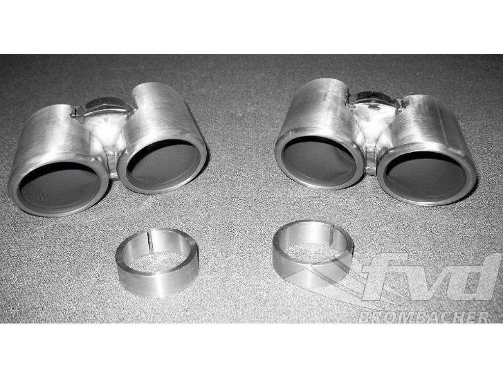OEM 997.1 S Exhaust Tip (Set) with adapter
