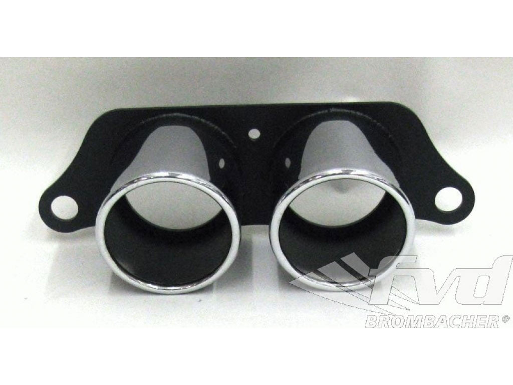 997 GT3 Dual Tips (2x 100mm) stainless steel