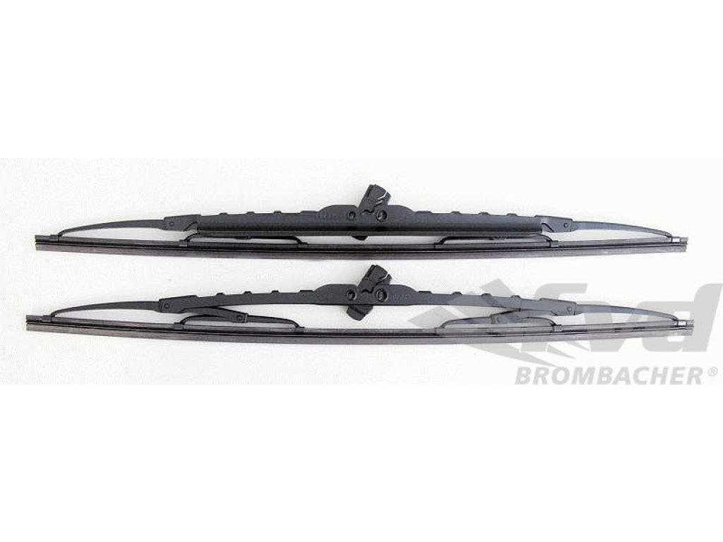 Wiper blade kit (2 pieces) with spoiler