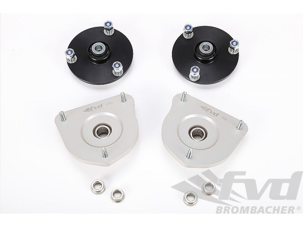 FVD Monoball Camber Plate Set 997 C4 / C4S / TT (AWD) - Front and Rear - for Coil Over Suspension
