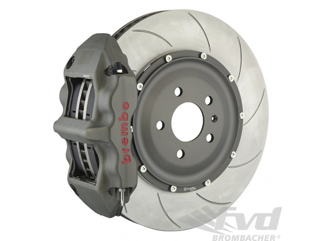 GT-R Racing Brake System 991.1/.2 Turbo - FRONT - BREMBO - Steel Brakes - 6 Piston - Type V