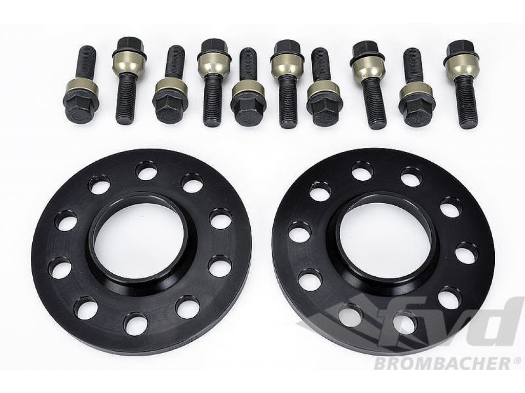 Spacer Set Macan - 10 mm - Black - Hub Centric - Sold as a Pair