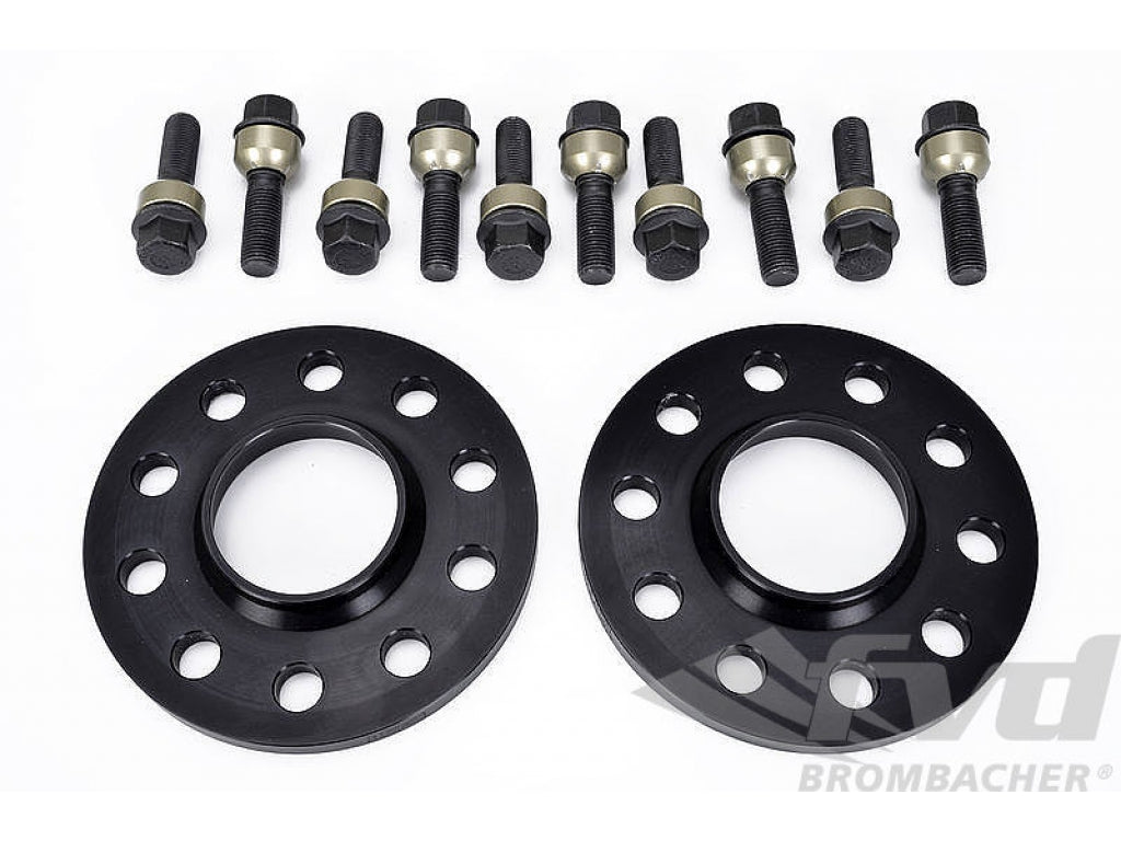 Spacer Set Macan - 12 mm - Black - Hub Centric - Sold as a Pair