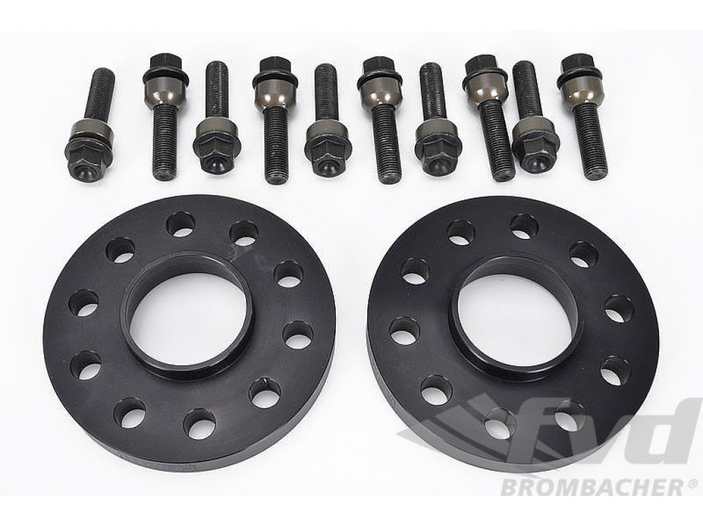 Spacer Set Macan - 18 mm - Black - Hub Centric - Sold as a Pair