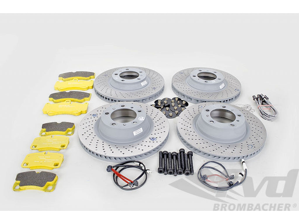 997 Carr 350/350mm PCCB to Steel Rotor Cup conversion with Pagid yellow