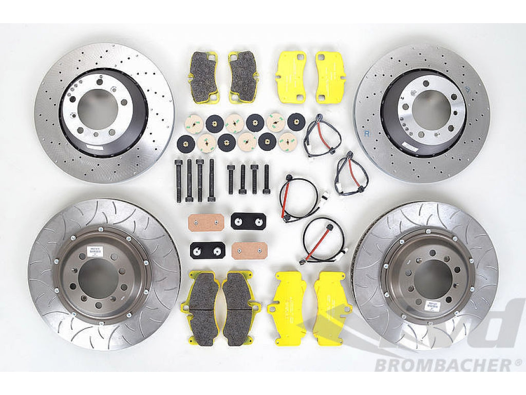 Steel Rotor 2-Piece Cup Conversion for 997.1 TT and 997.2 TT with Pagid Yellow Pads