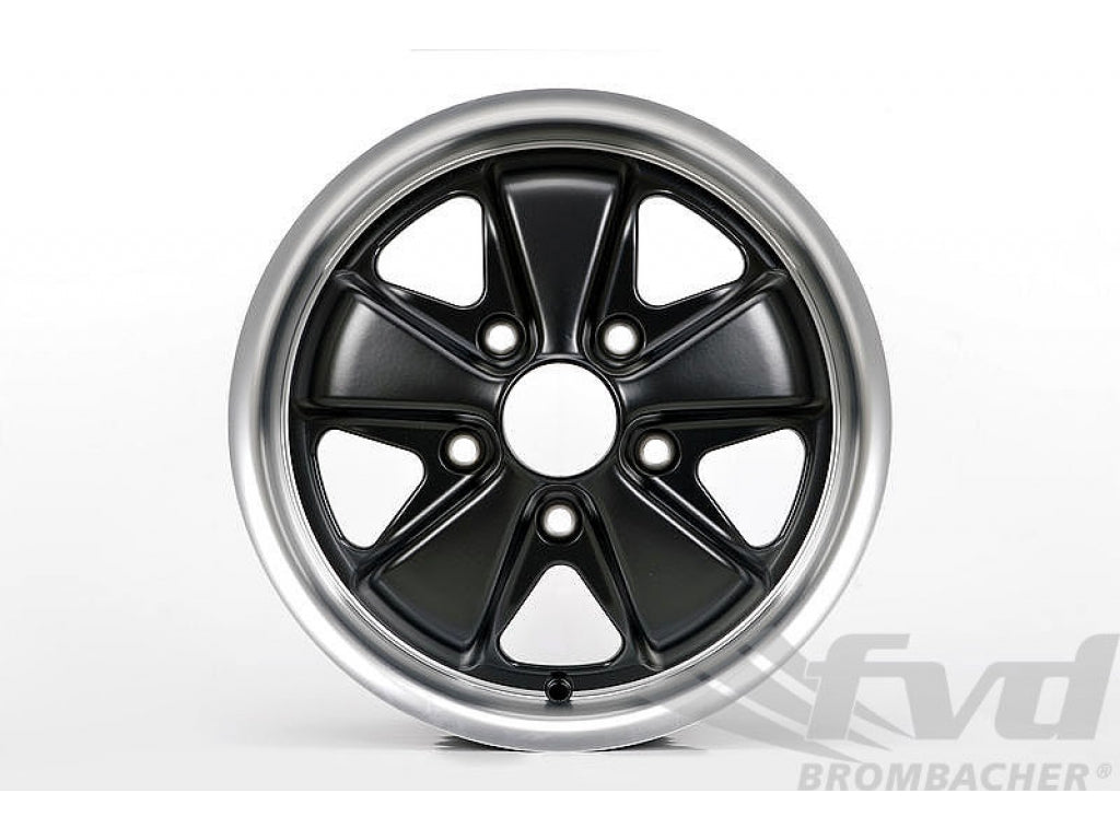 6x15 ET36 Replica-Fuchs Alloy TUV matt black/ polished