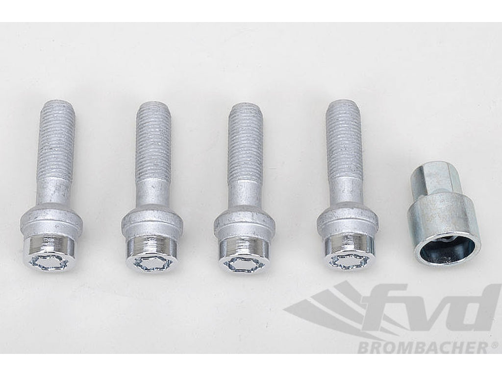 Wheel Lock Kit - 15 mm Front + 15 mm Rear - Silver