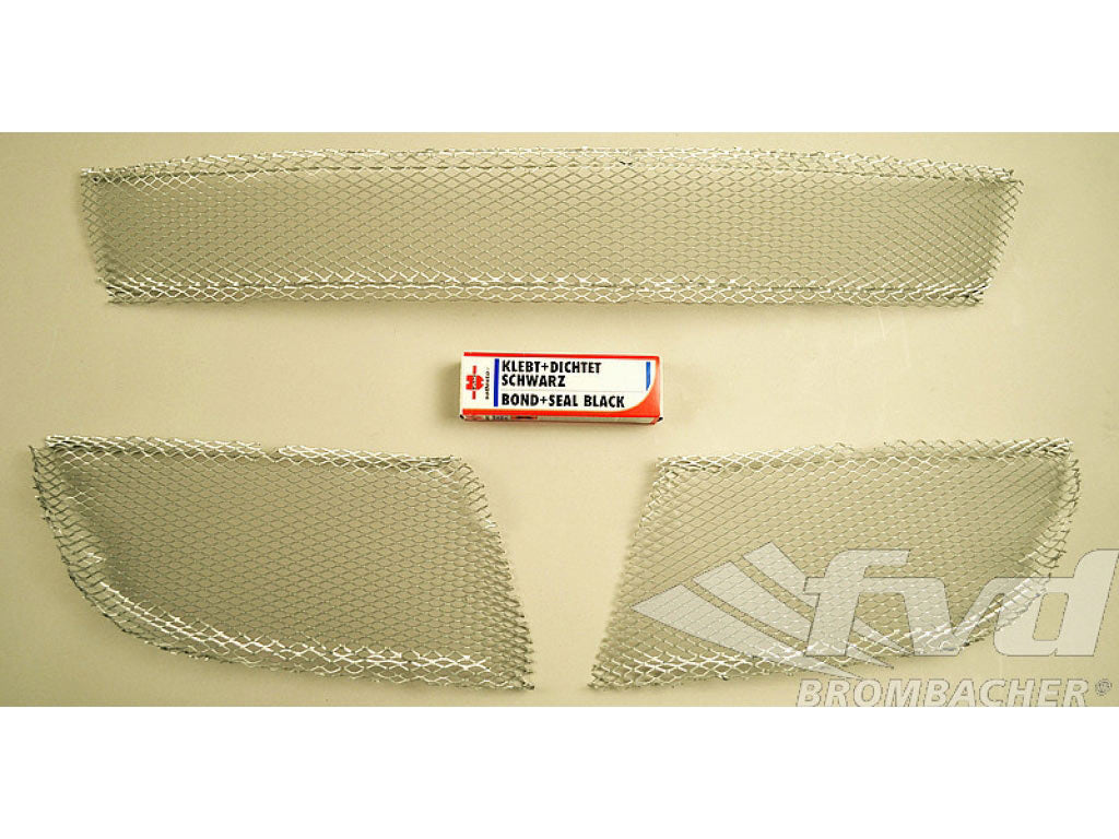 Grill Set for Front Bumper - Silver
