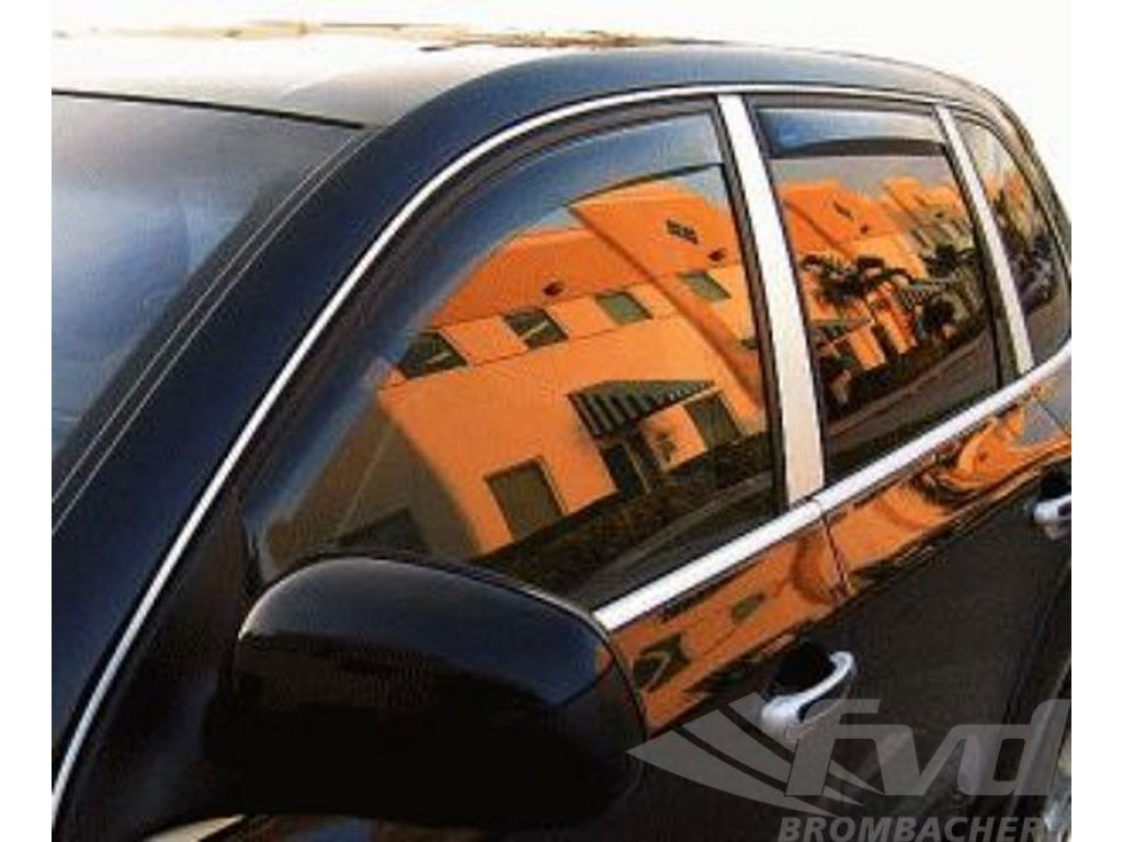 Rain & Wind Deflector Kit black ( Front & Rear Sidewindow) Cayenne 03-10