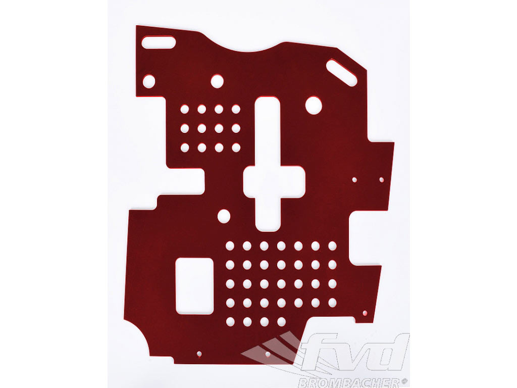Floor board lightweight (0,559kg) red, driver's side 964/965/993/993TT (manual transm.)