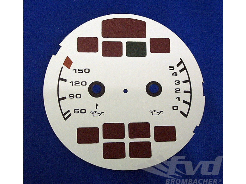 gauge face white 964/993 Oiltemp.Oilpress