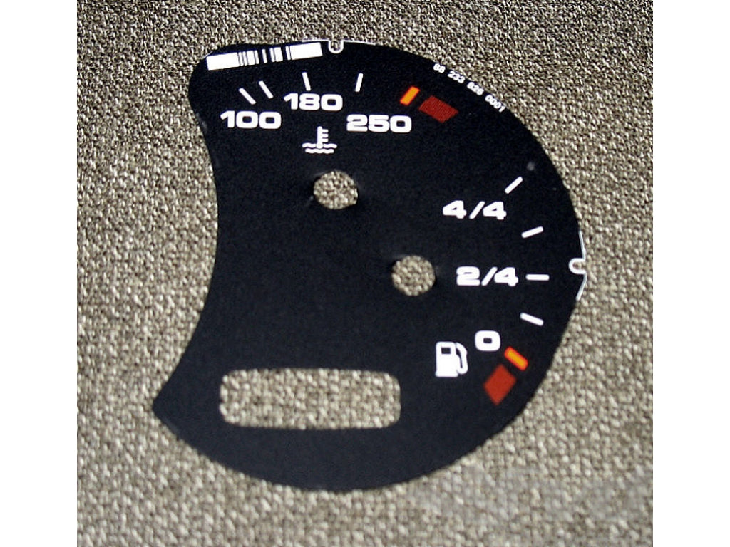 gauge face fuel tank black Boxster/996/Turbo/GT2 (with BC) US