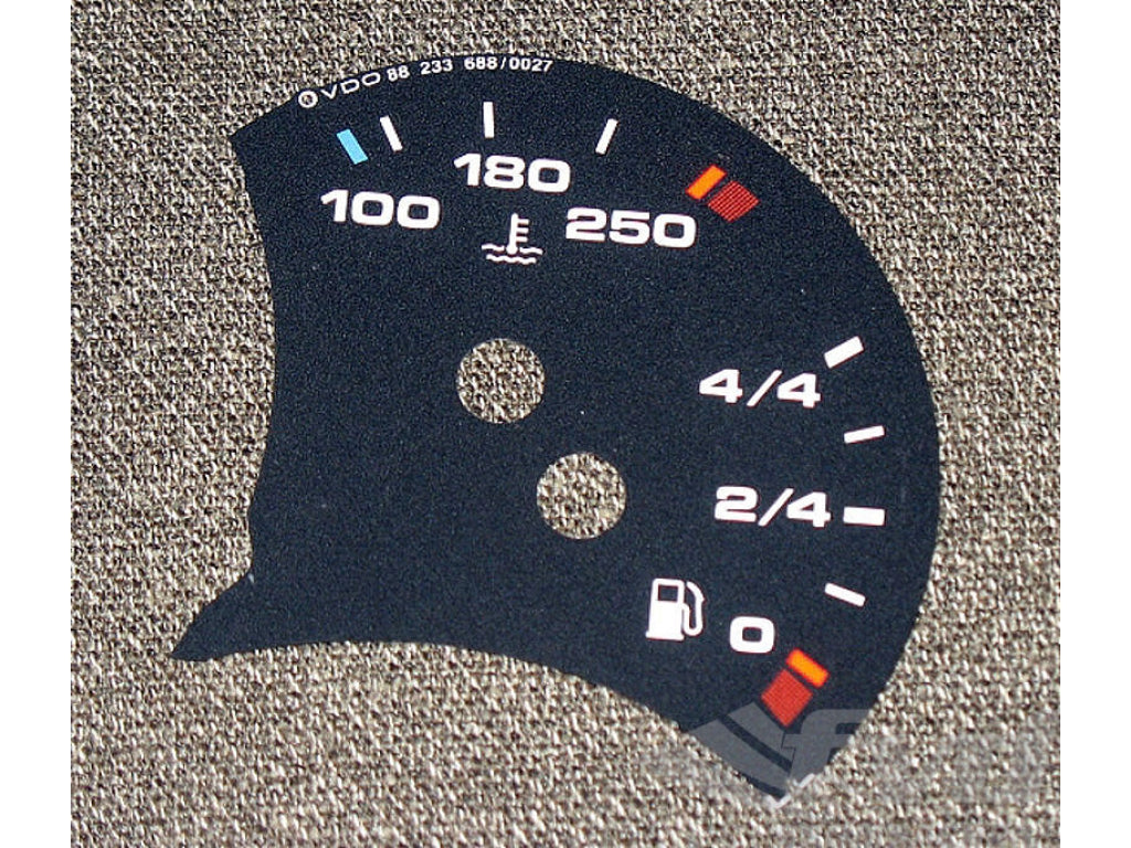 gauge face fuel tank black Boxster/996 (no BC) US