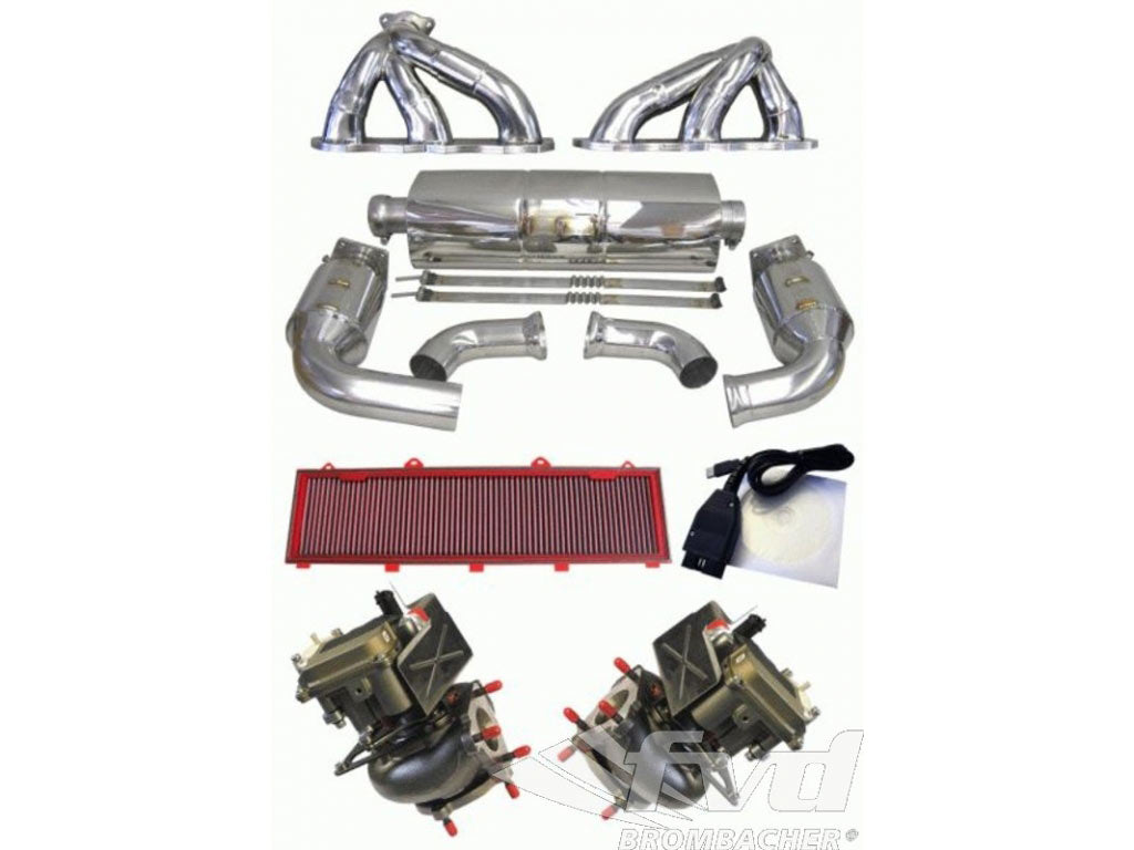 997.2 Turbo Level 3 Kit (670 Hp / 642 Tq), muffler TUV version