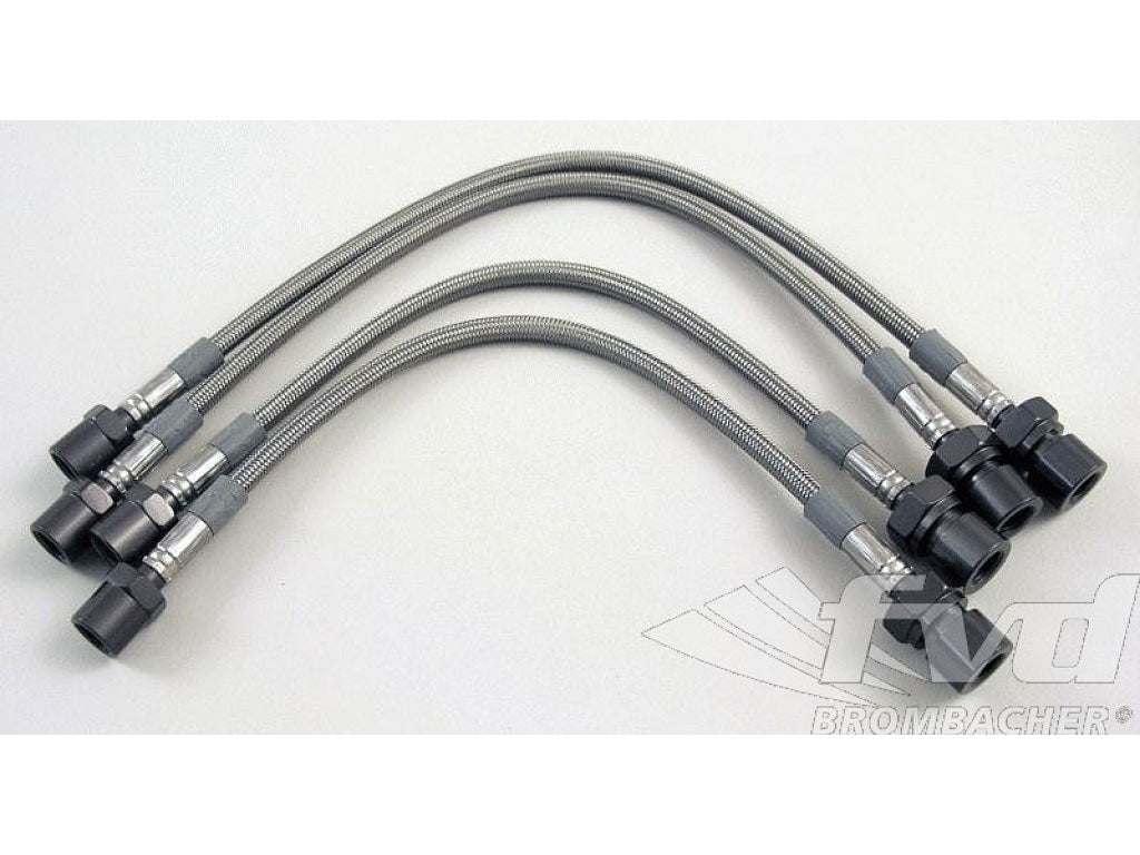911 Braided Steel Brake Line set