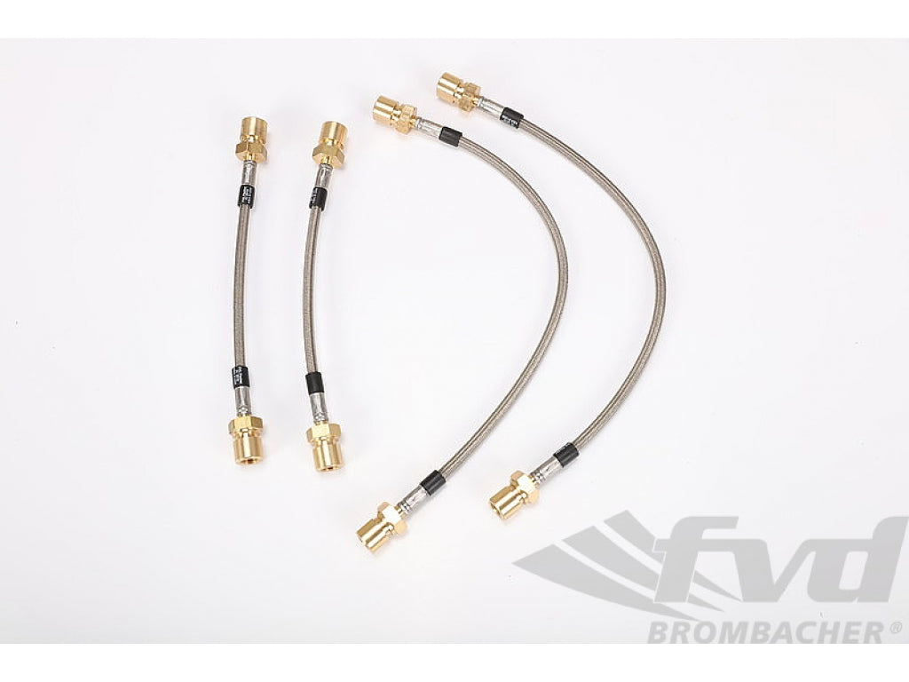 Stainless Brake Lines - 968 (with 030 sports suspension)