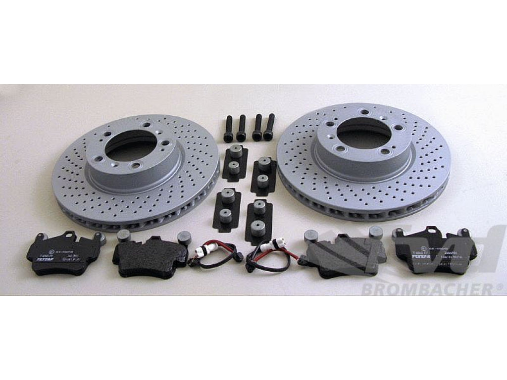 Brake service kit front Boxster S 987 05-08/Boxster 09-/Cayman S 06-08/Cayman 09-