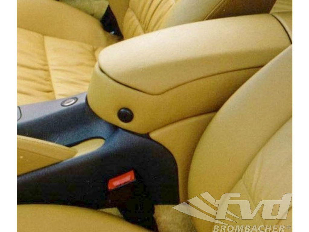 Armrest/Storage leather black 996 Coupe 97-04