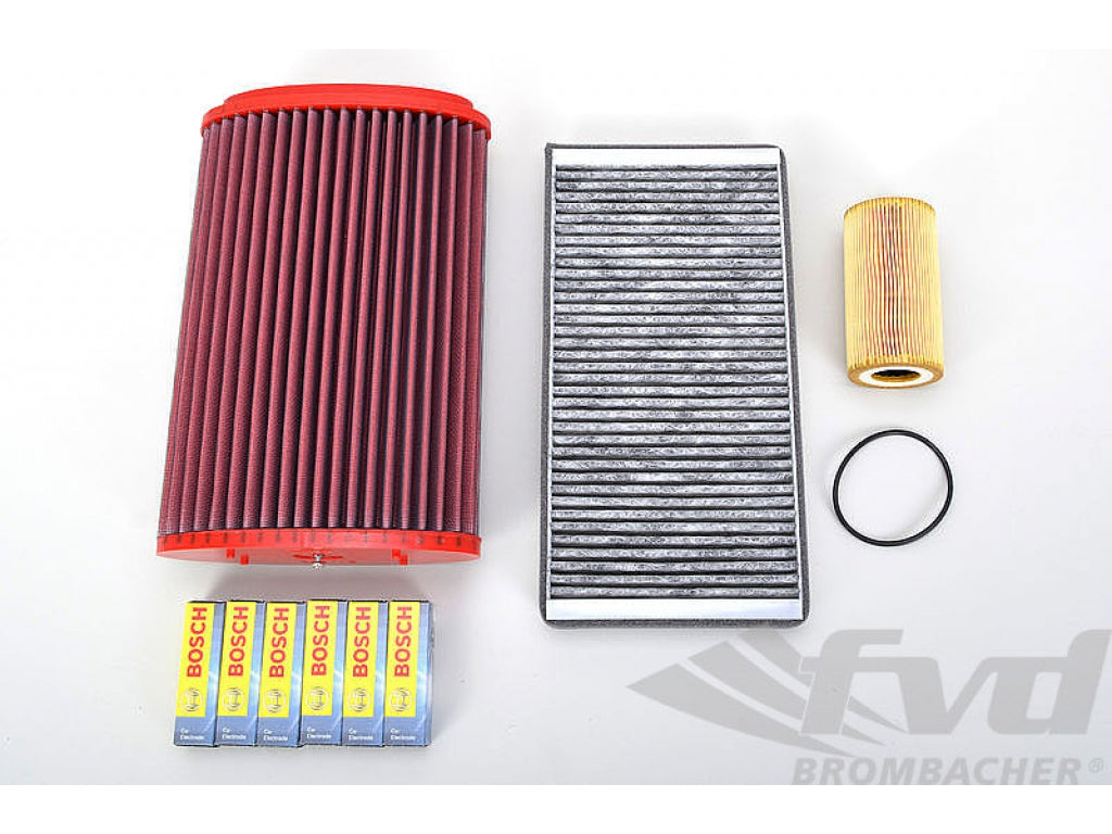 Maintenance set 987 Boxster/S, Cayman/S ( Sport air filter BMC)