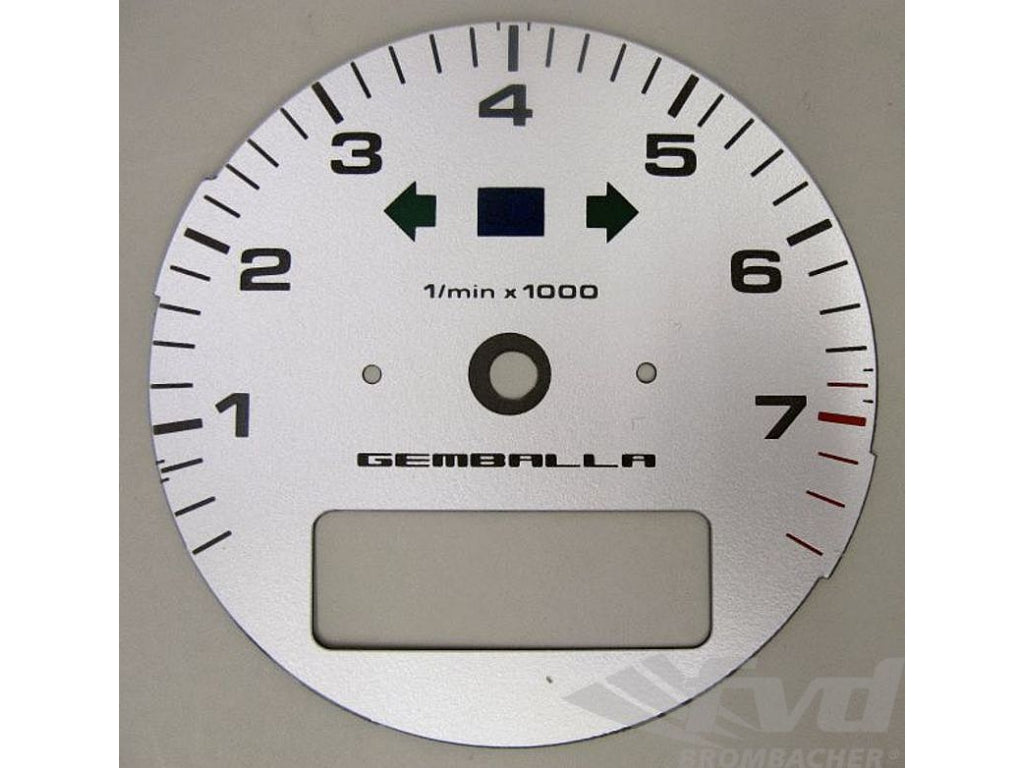 gauge face silver Gemballa