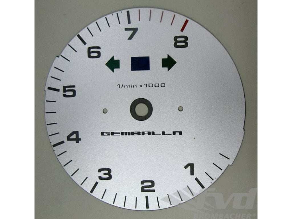 gauge face silver Gemballa