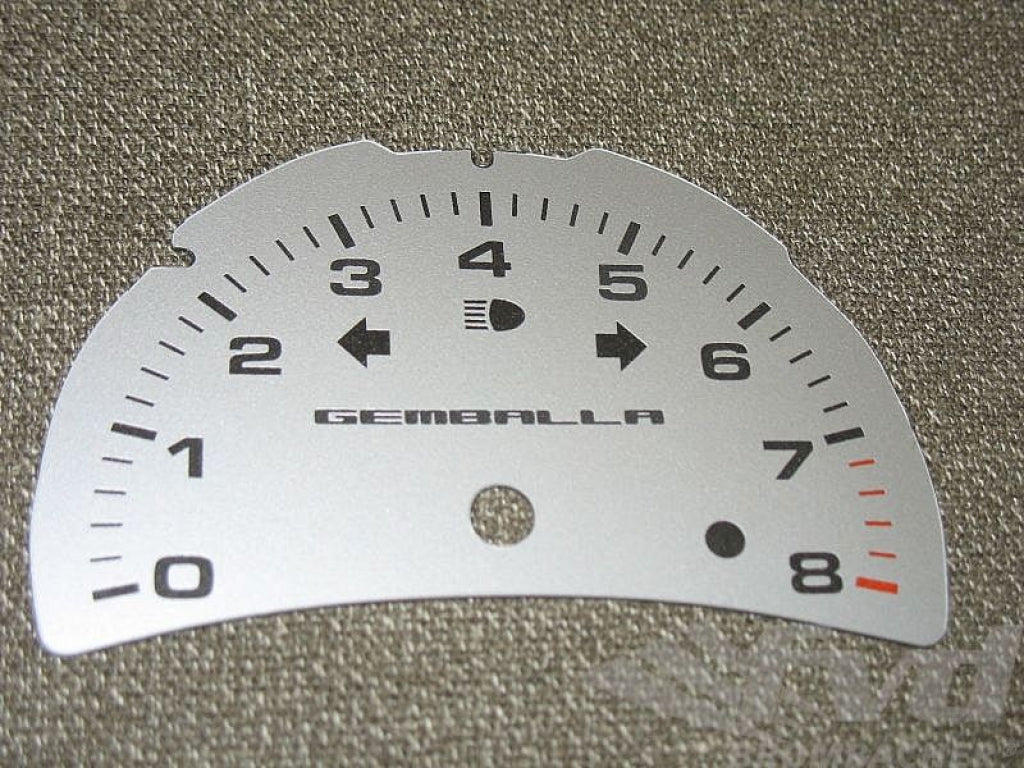 Gauge Face Silver Gemballa 996 /986 02- (Tach Only)